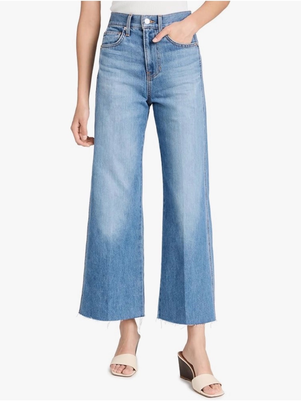 High-Rise Wide Leg Women’s Jeans - Light Blue